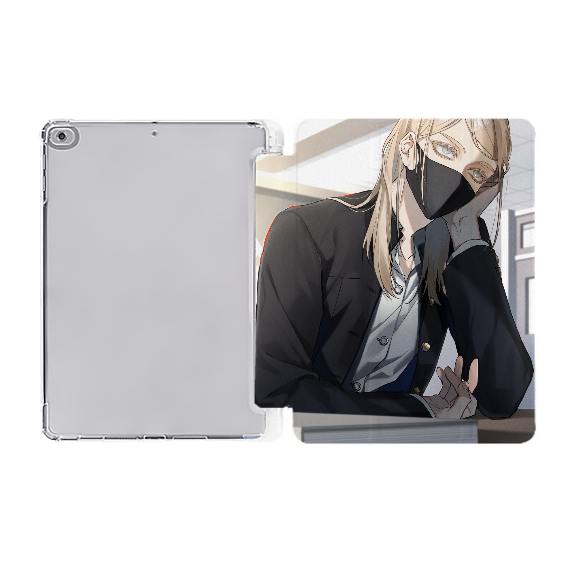 （画像用） 東京リベンジャーズ Tokyo Revengers IPad ケース ペン収納付き 三つ折りスタンド PUレザー×シリコン 対応機種9.5/10.5/10.9インチ